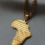 Tribal Africa Map Pendant - Iṣura
