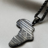 Tribal Africa Map Pendant - Iṣura