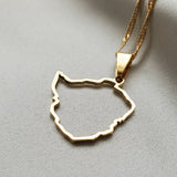 Zimbabwe Outline Map Pendant - Iṣura