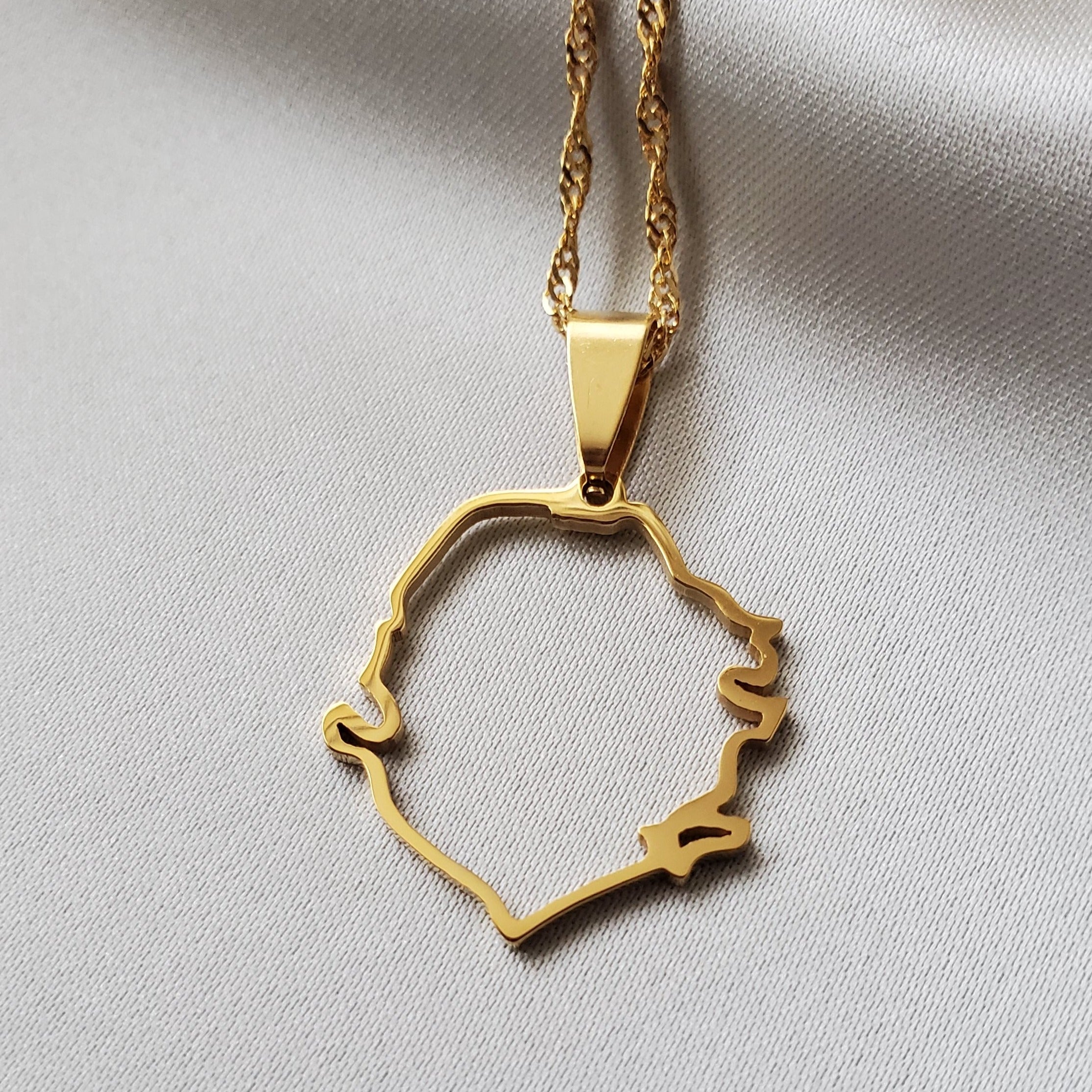 Sierra Leone Outline Pendant - Iṣura