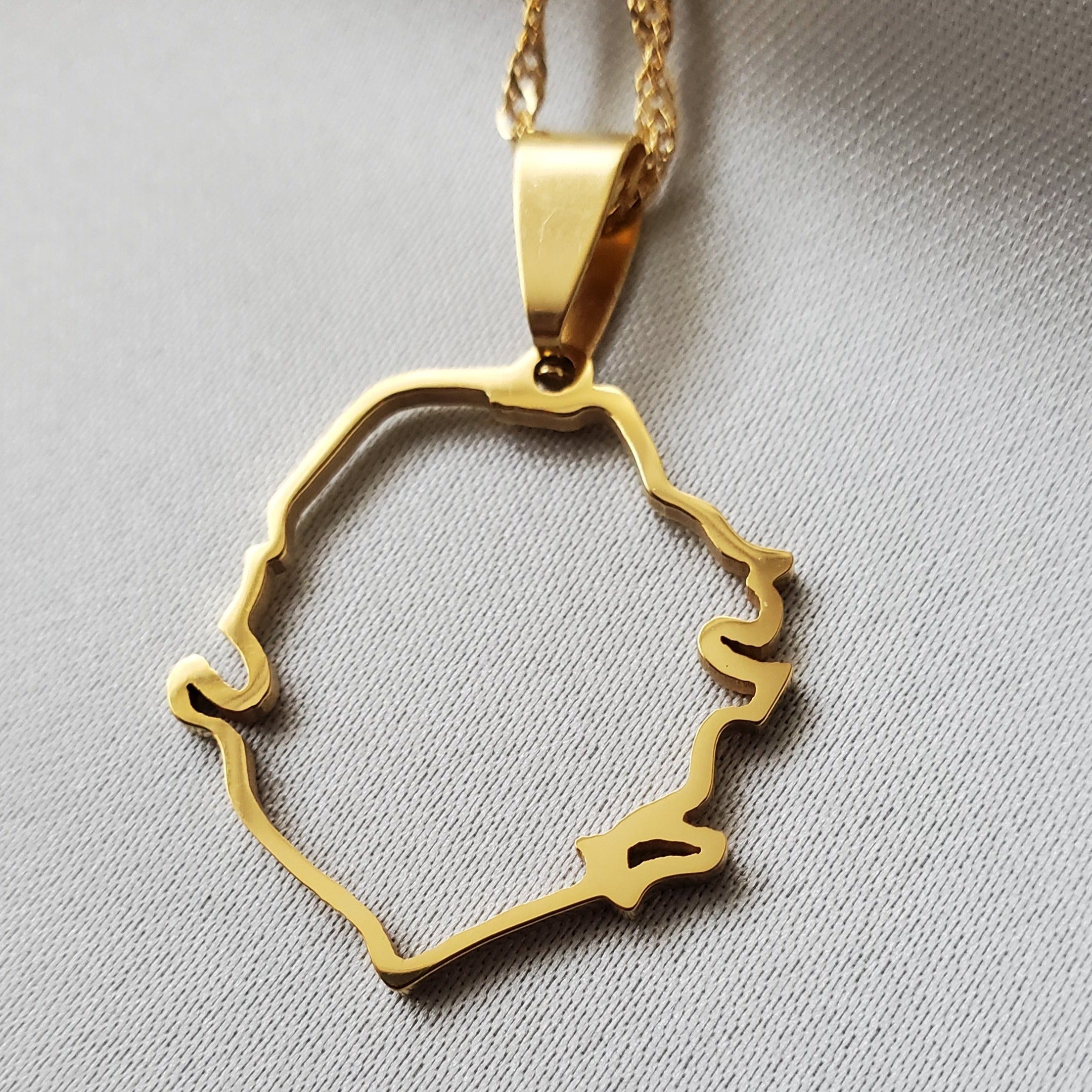 Sierra Leone Outline Pendant - Iṣura
