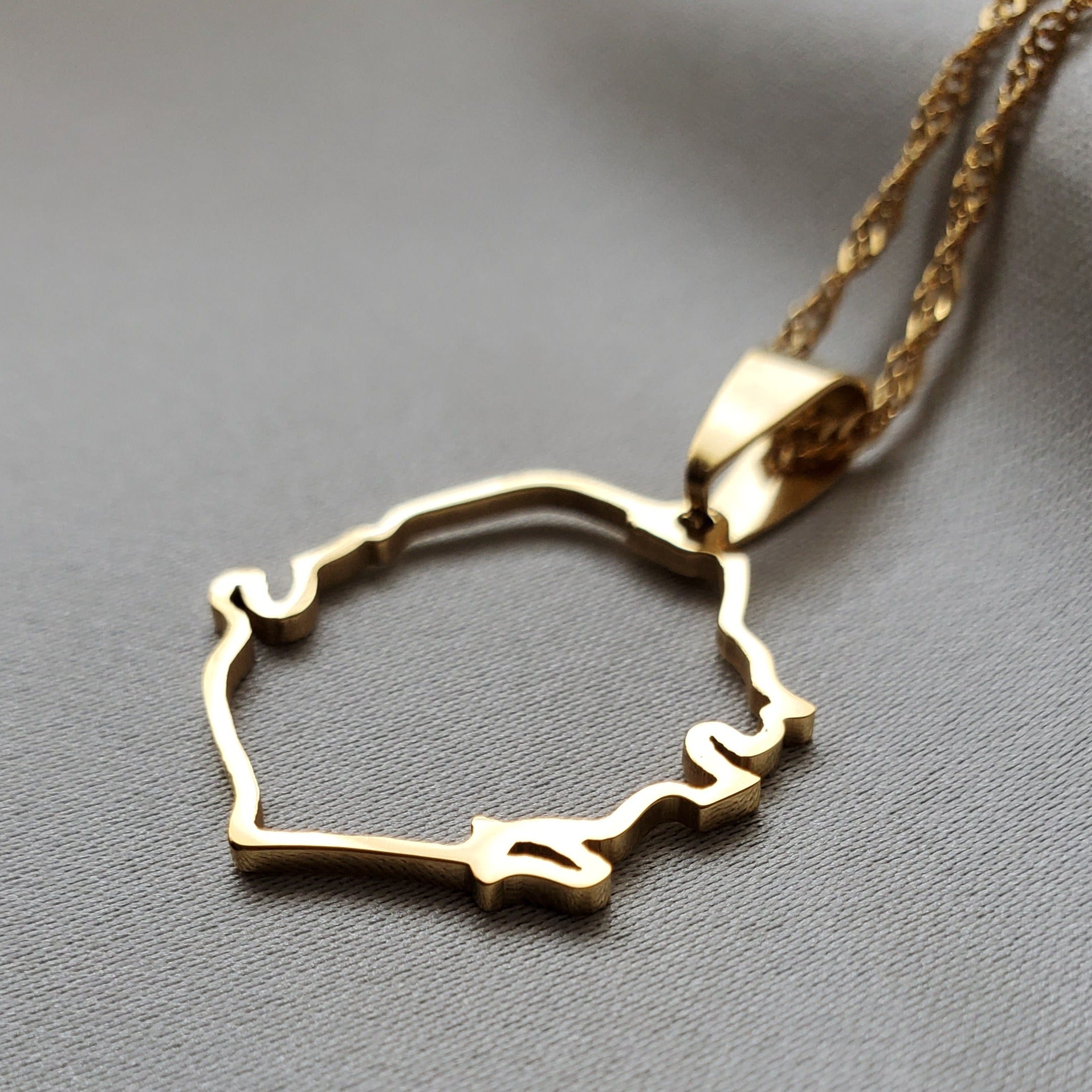 Sierra Leone Outline Pendant - Iṣura
