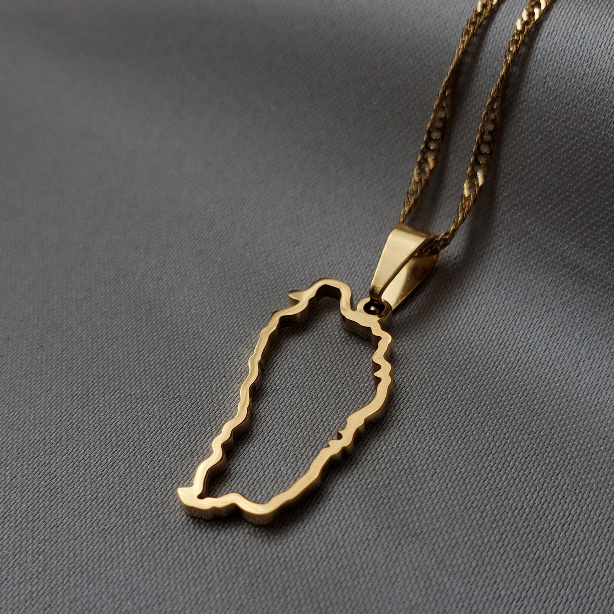 Dominica Outline Map Pendant - Iṣura