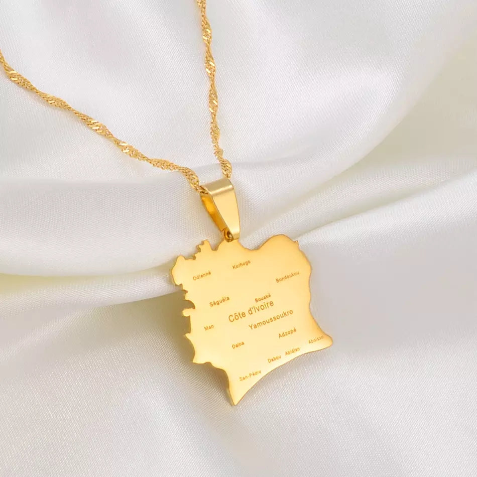 Ivory Coast [Cote d'Ivoire] City Pendant - Iṣura