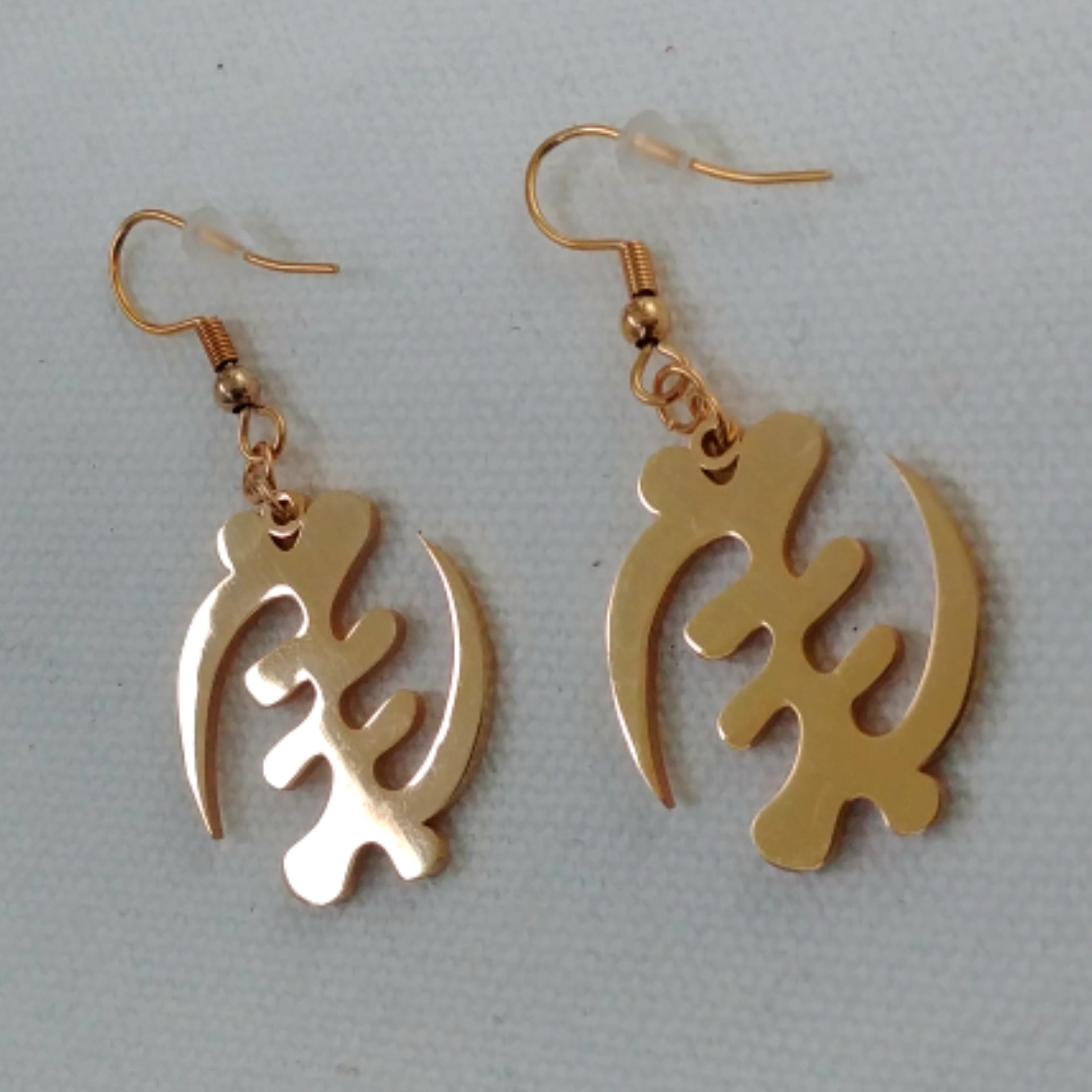 Adinkra Gye Nyame Drop Earrings - Iṣura