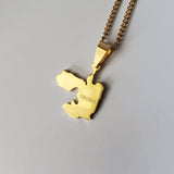 Ethiopia Oromia Map Pendant - Iṣura