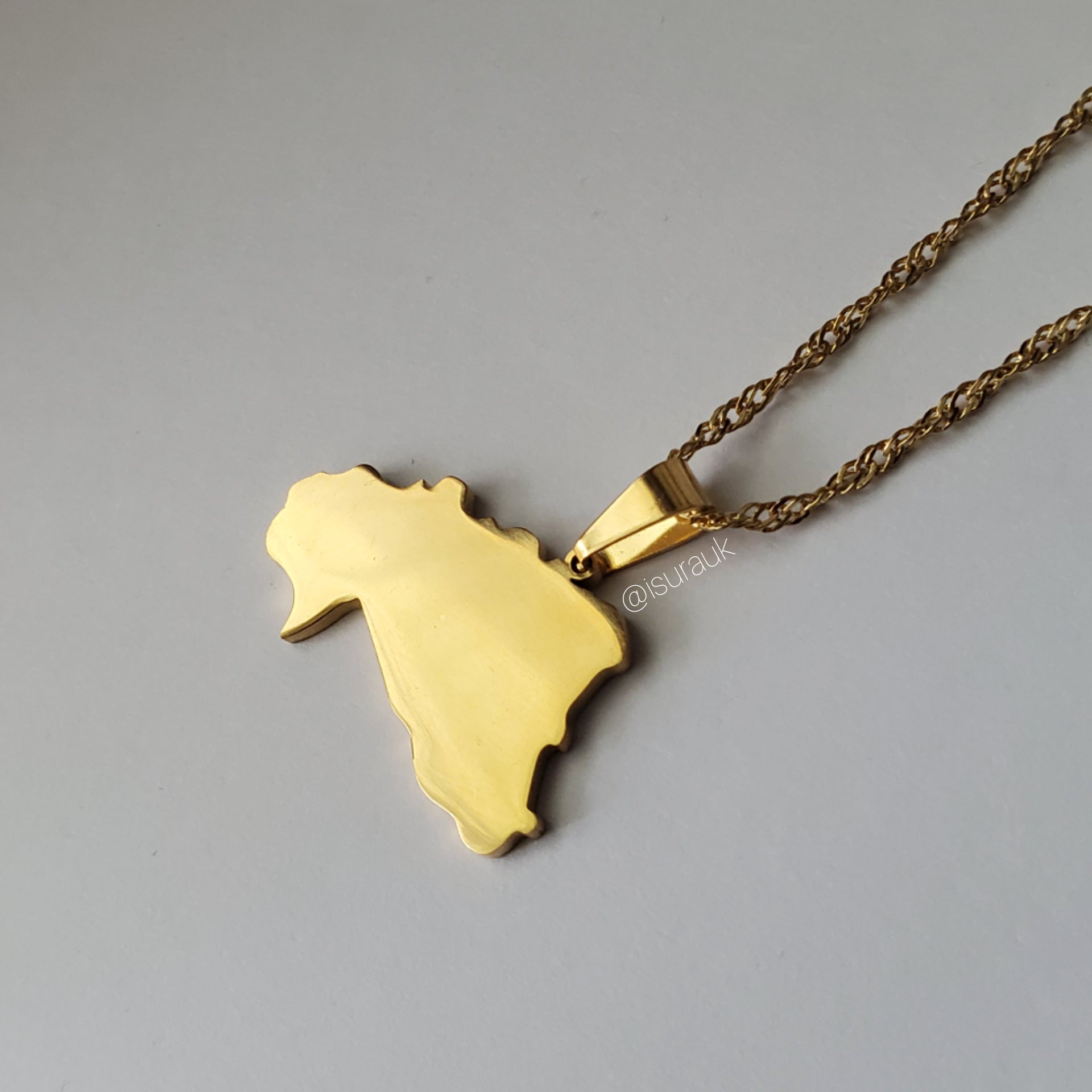 Burkina Faso Map Pendant - Iṣura