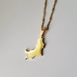 Grenada Carriacou Map Pendant - Iṣura