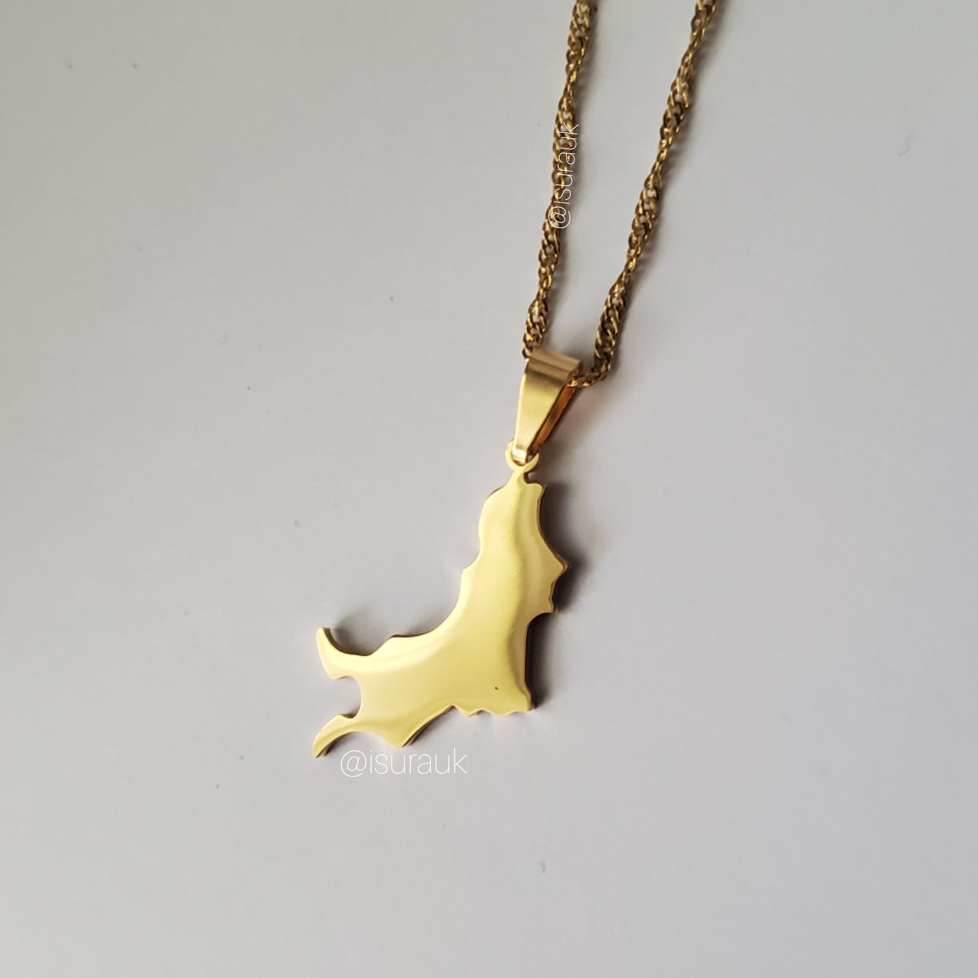 Grenada Carriacou Map Pendant - Iṣura