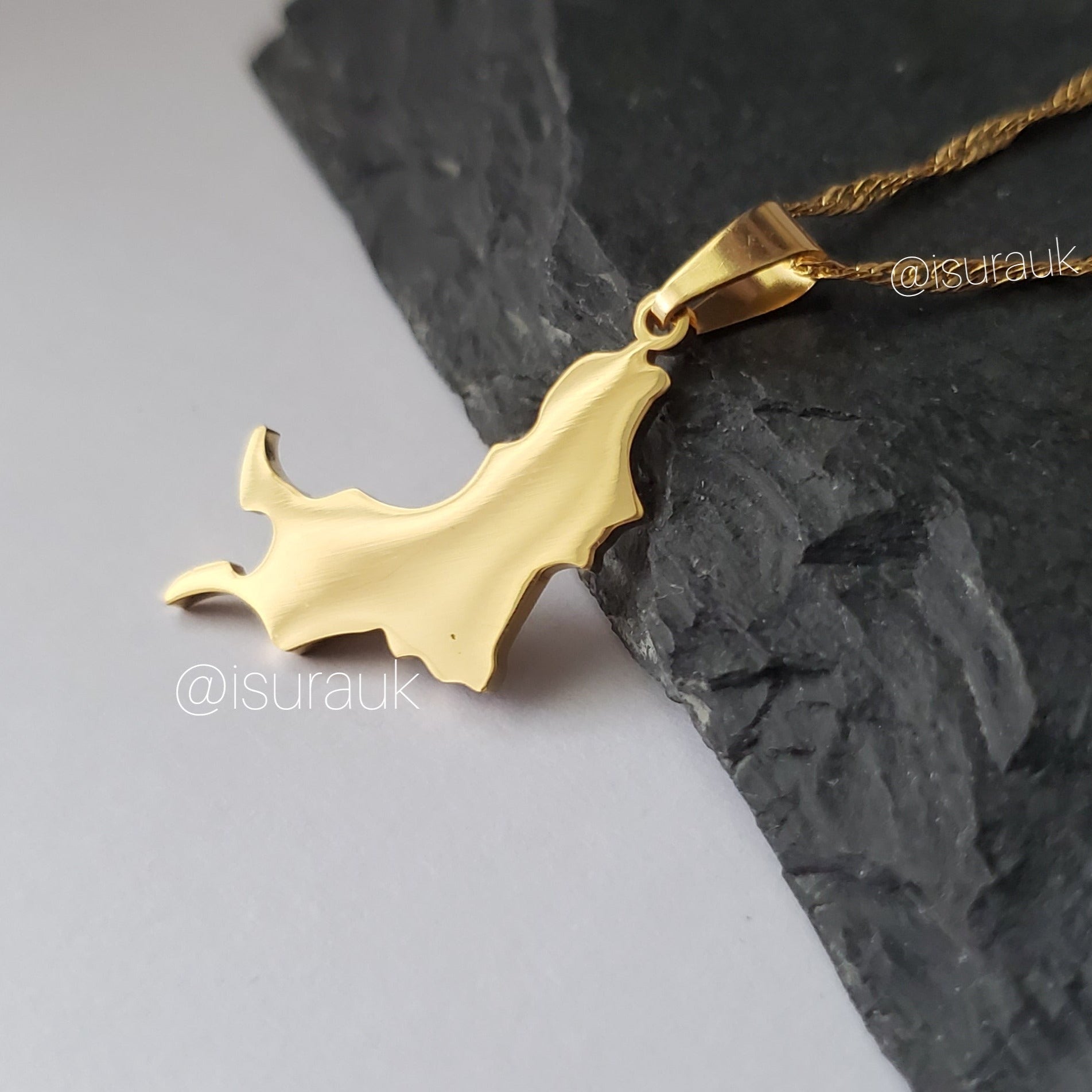 Grenada Carriacou Map Pendant - Iṣura