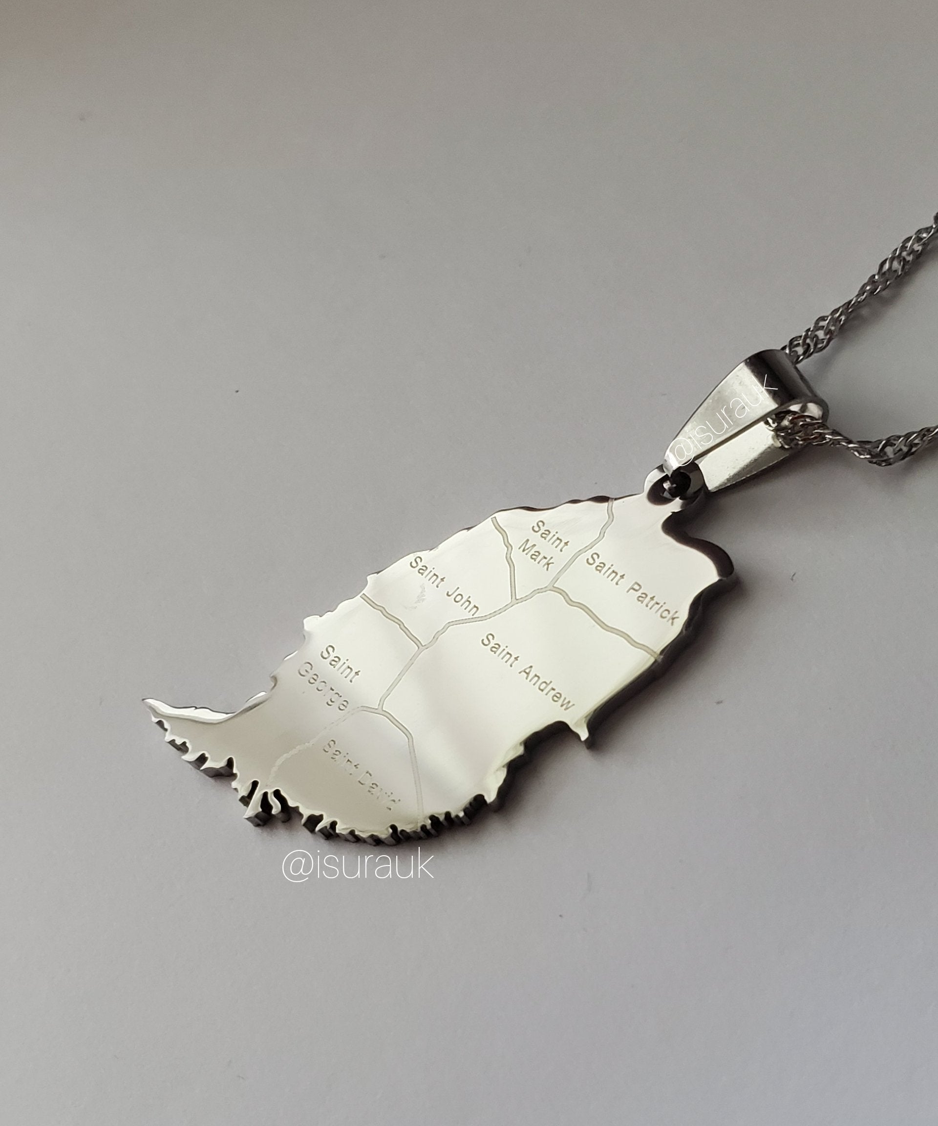 Grenada City Map Pendant - Iṣura