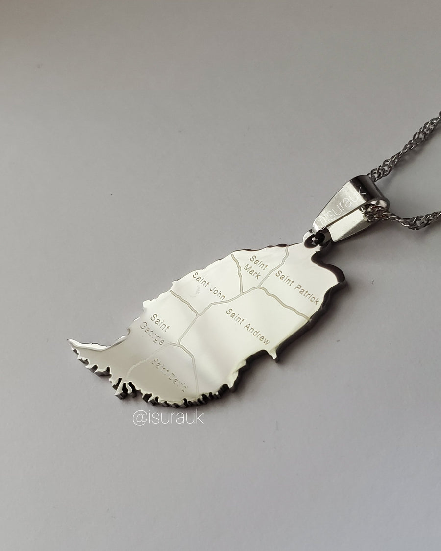 Grenada City Map Pendant - Iṣura