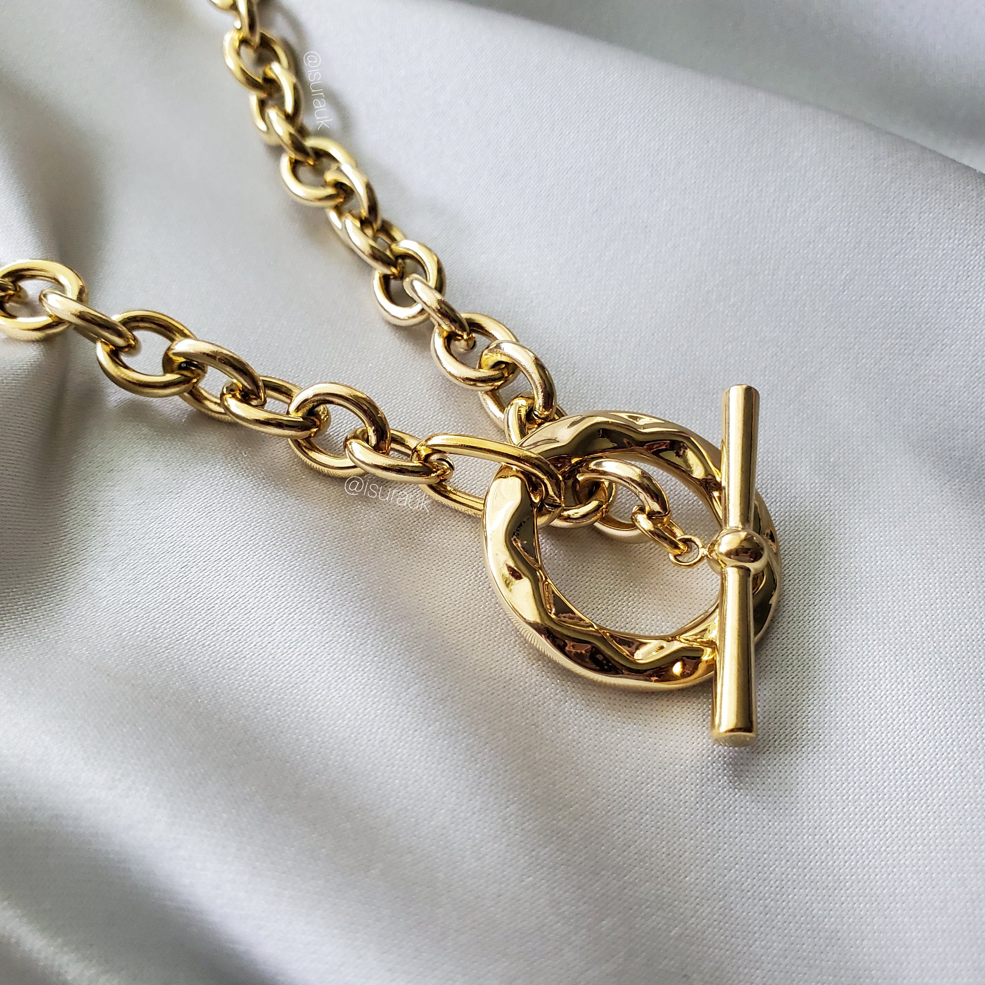 Ndidi Circle T-Bar Necklace - Iṣura