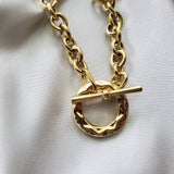 Ndidi Circle T-Bar Necklace - Iṣura