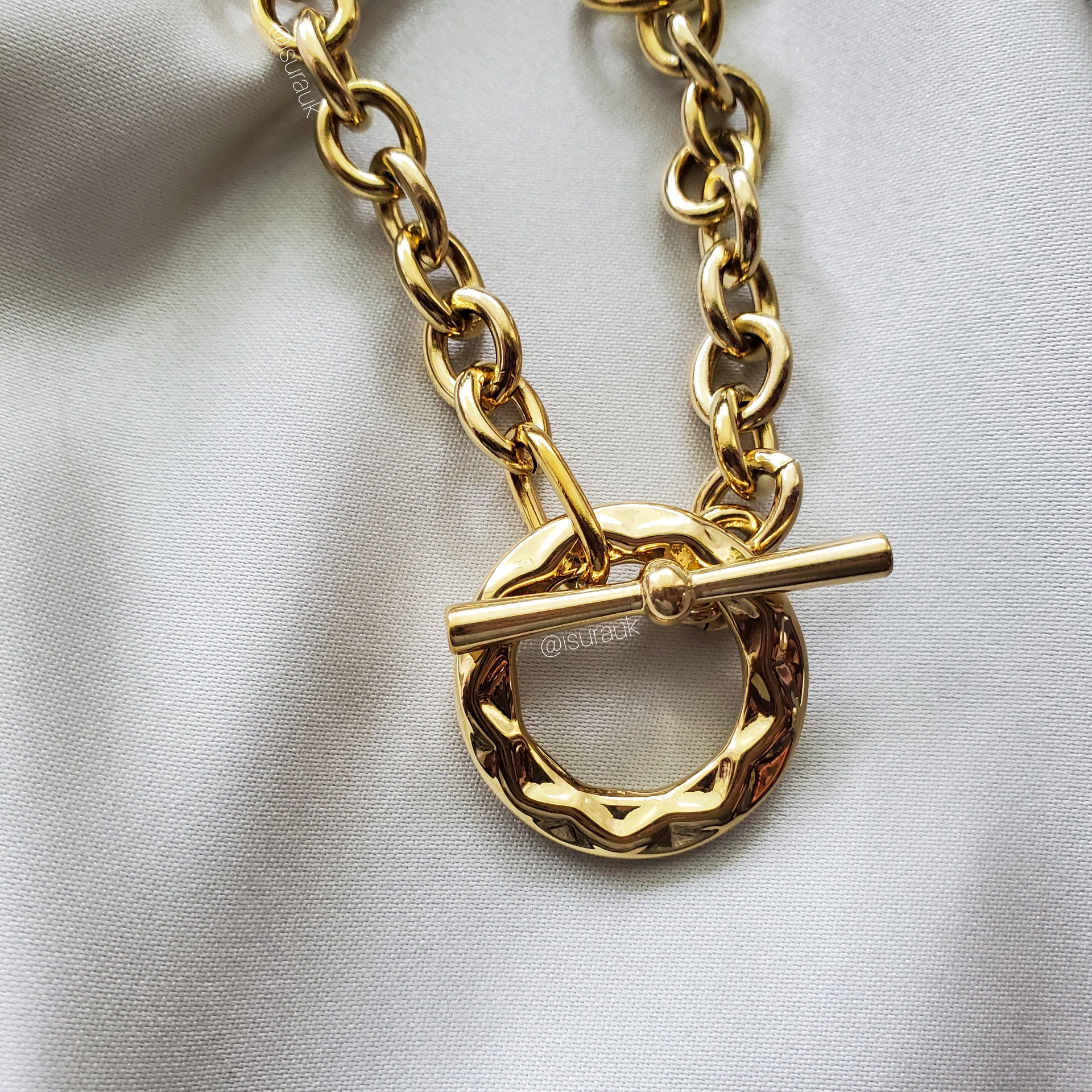 Ndidi Circle T-Bar Necklace - Iṣura