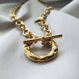Ndidi Circle T-Bar Necklace - Iṣura