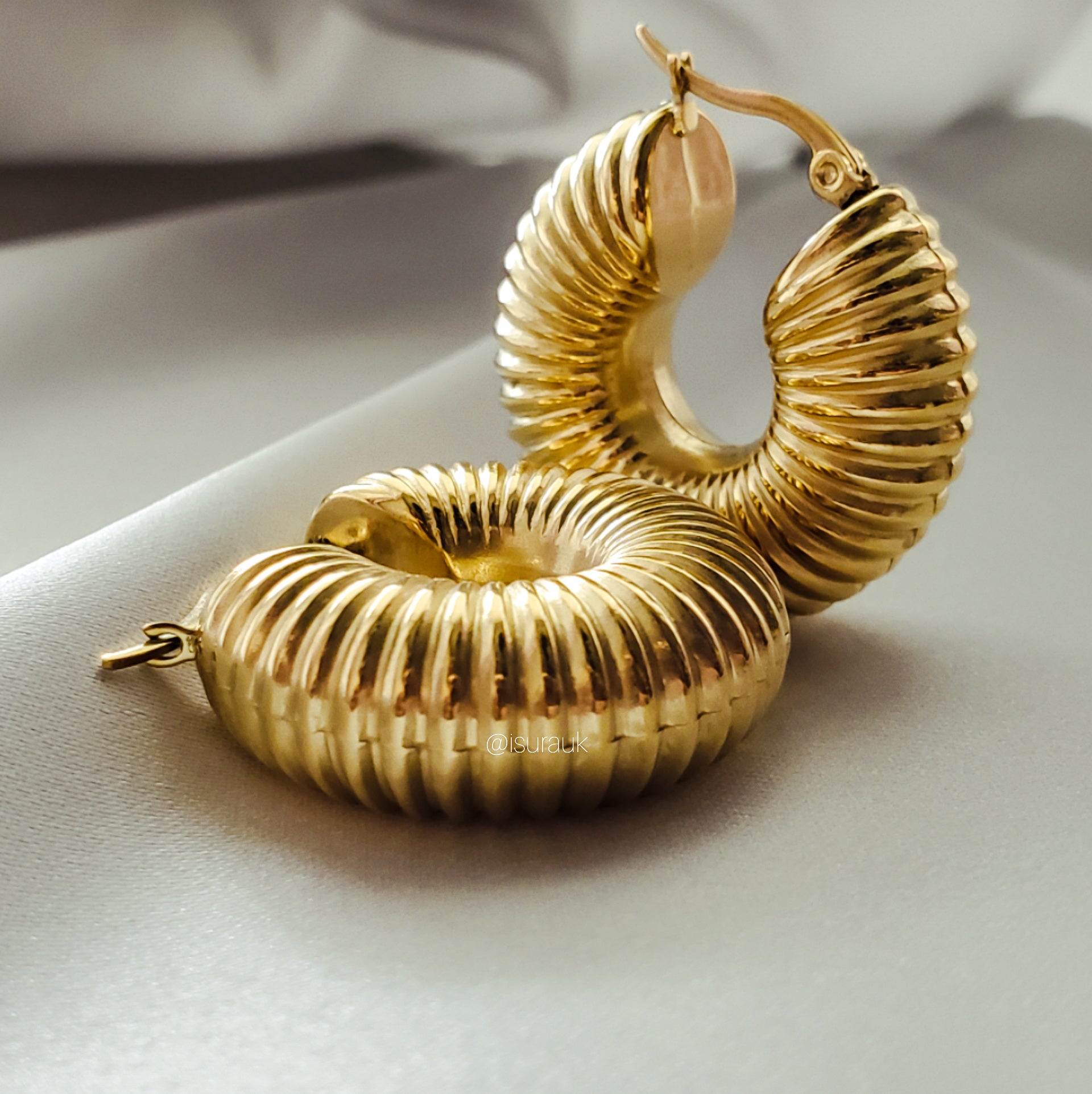 Imani Hoop Earrings - Iṣura