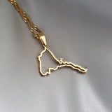 Eritrea Outline Map Pendant - Iṣura