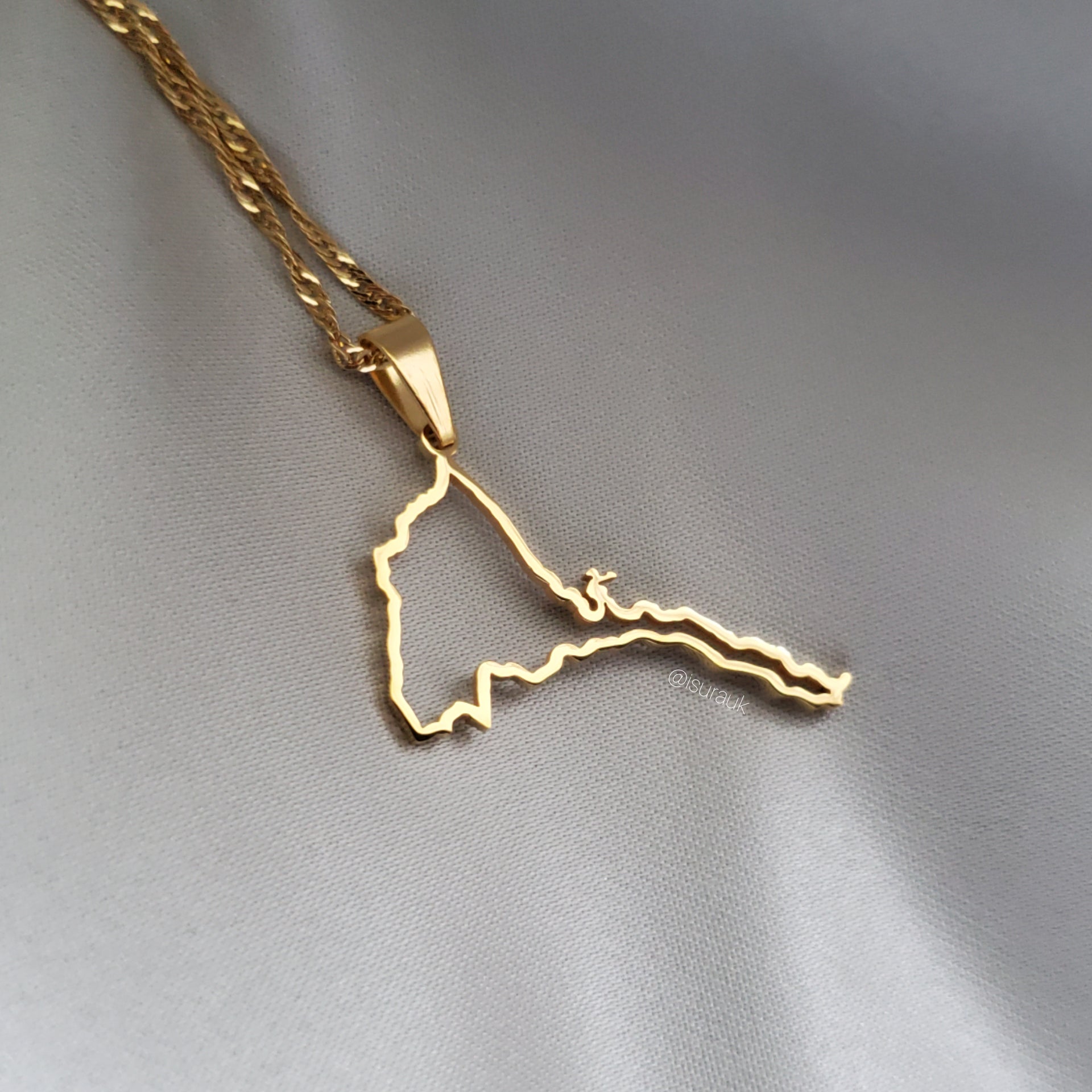 Eritrea Outline Map Pendant - Iṣura