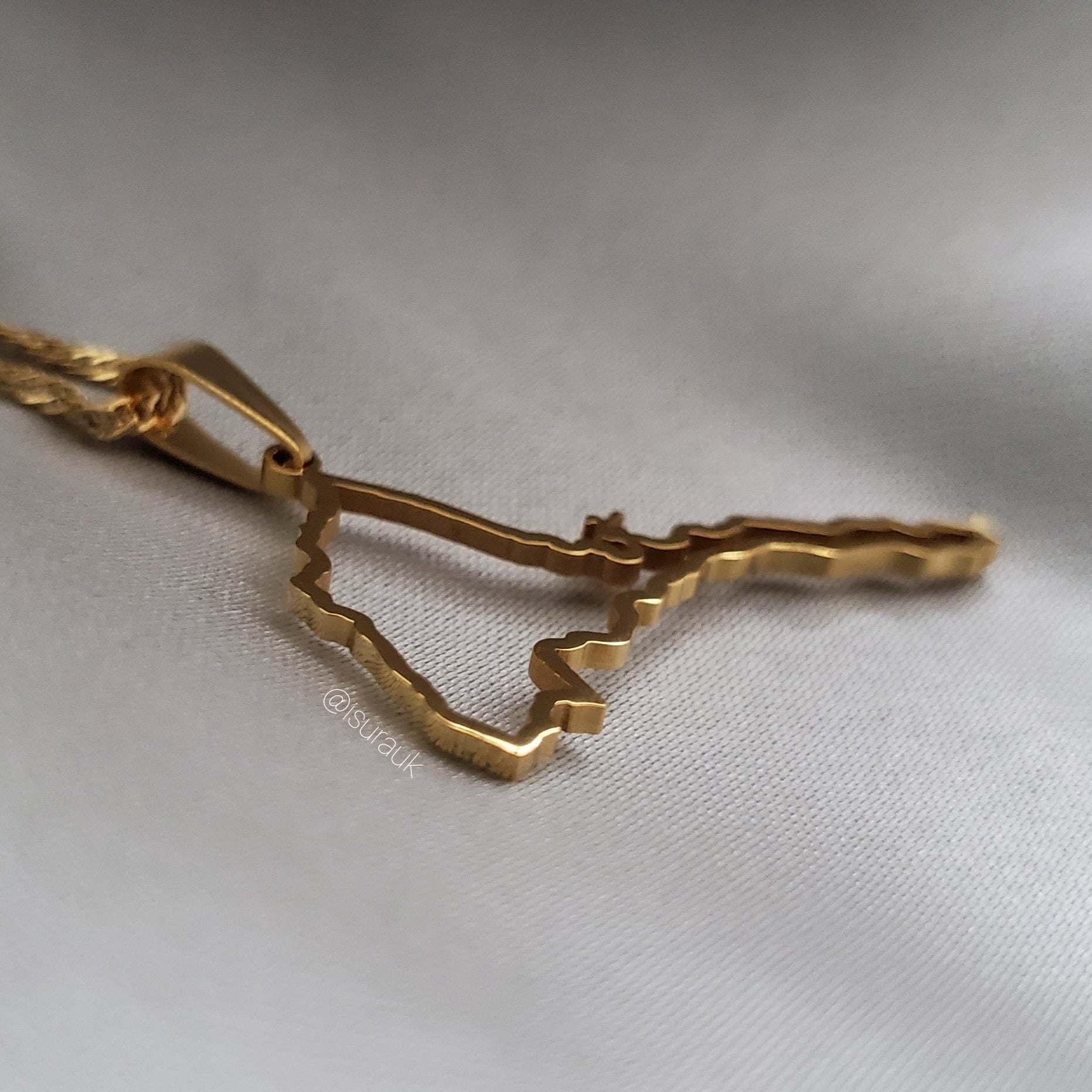 Eritrea Outline Map Pendant - Iṣura
