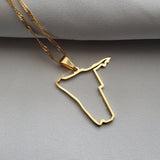 Namibia Outline Pendant - Iṣura
