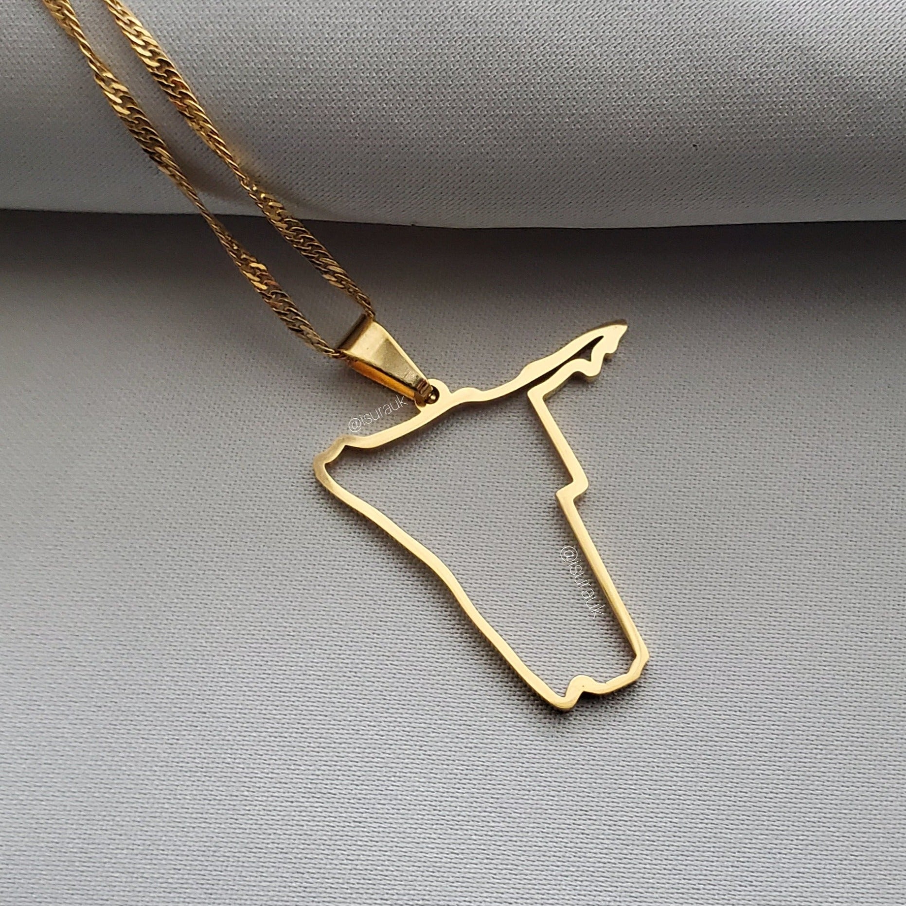 Namibia Outline Pendant - Iṣura