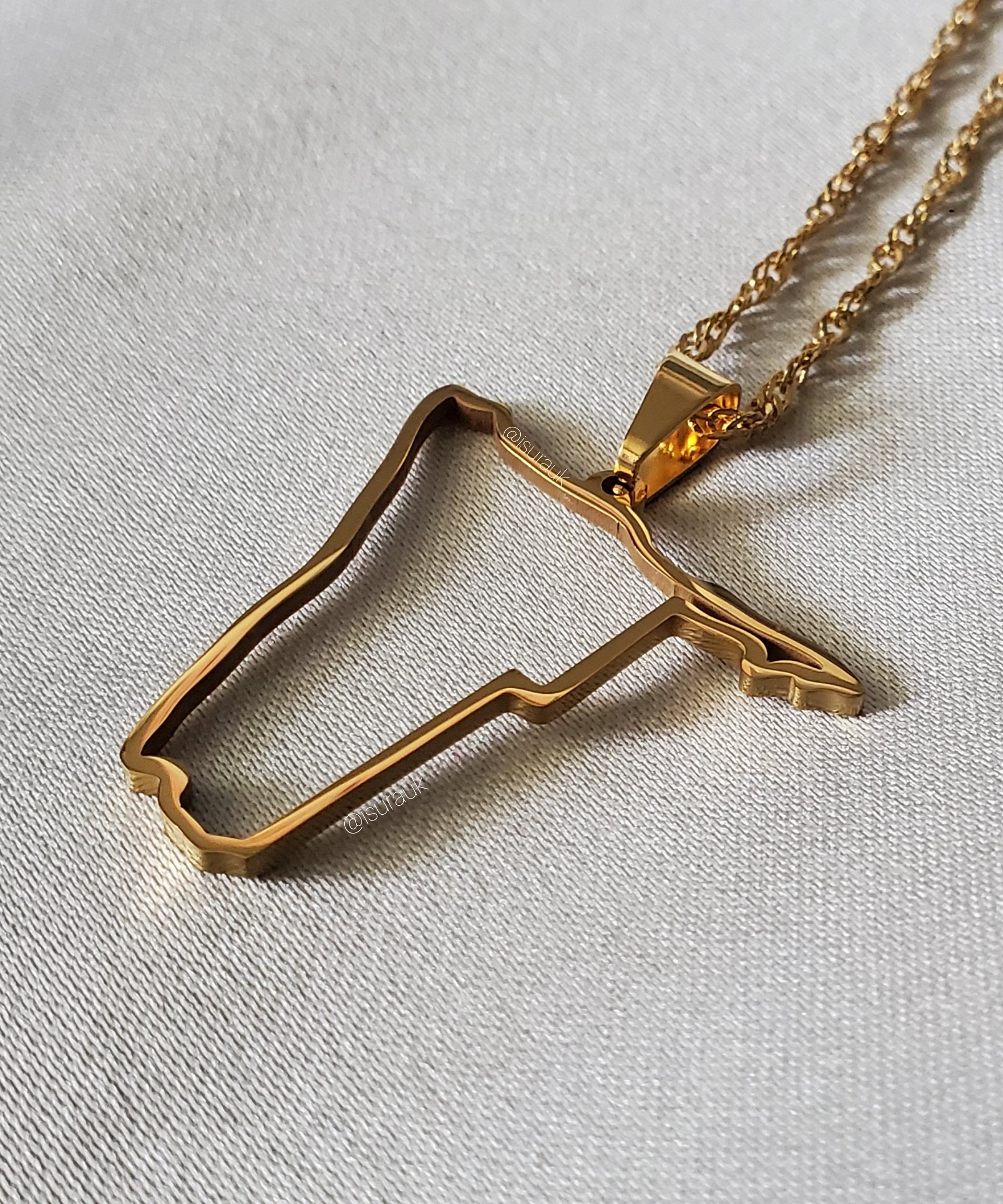 Namibia Outline Pendant - Iṣura