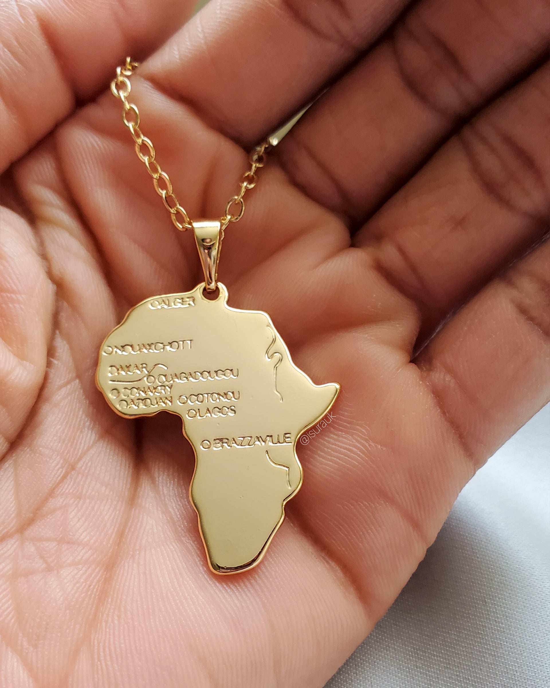 Africa Motherland Pendant (Large) - Iṣura
