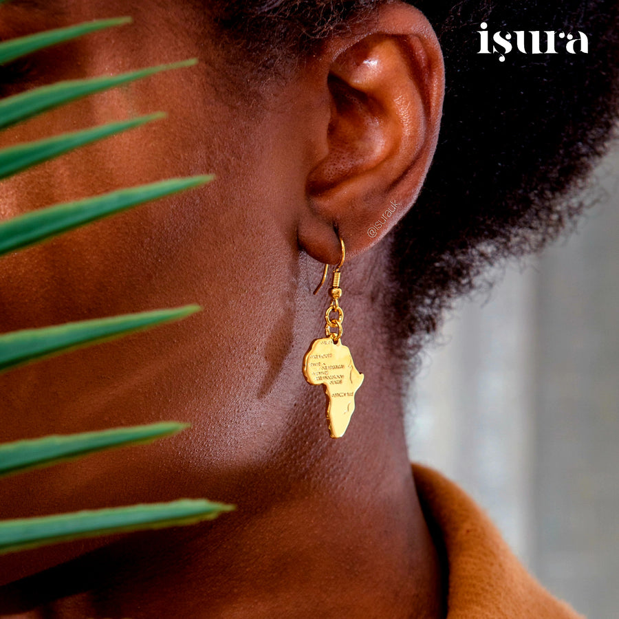 Africa Motherland Earrings - Iṣura