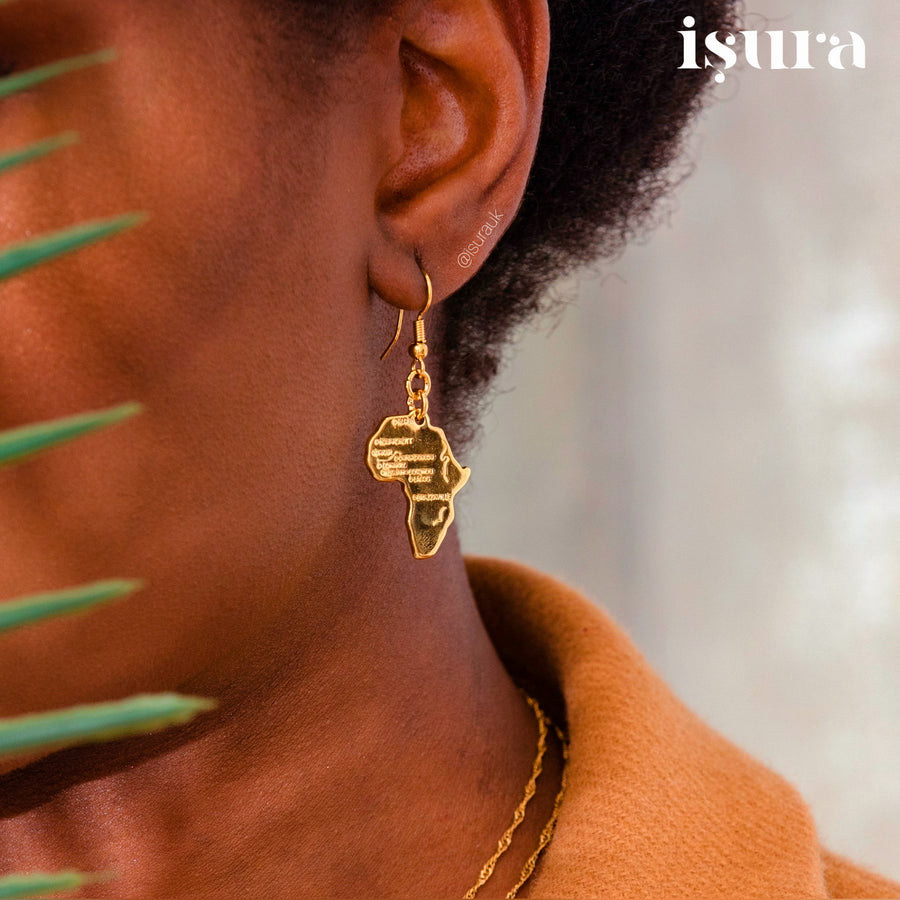 Africa Motherland Earrings - Iṣura
