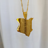 Kenya City Map Pendant - Iṣura