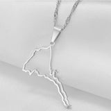 Eritrea Outline Map Pendant - Iṣura