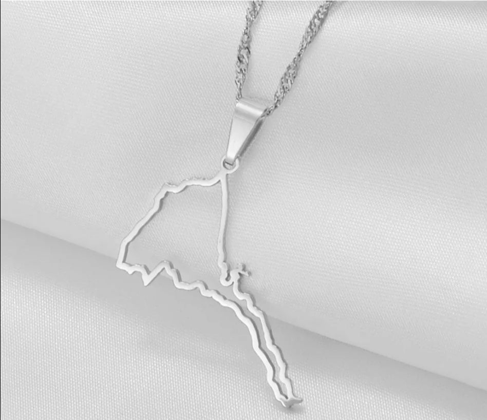 Eritrea Outline Map Pendant - Iṣura