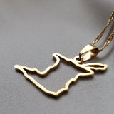 Trinidad & Tobago Outline Map Pendant - Iṣura