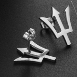 Barbados Trident Stud Earrings - Iṣura