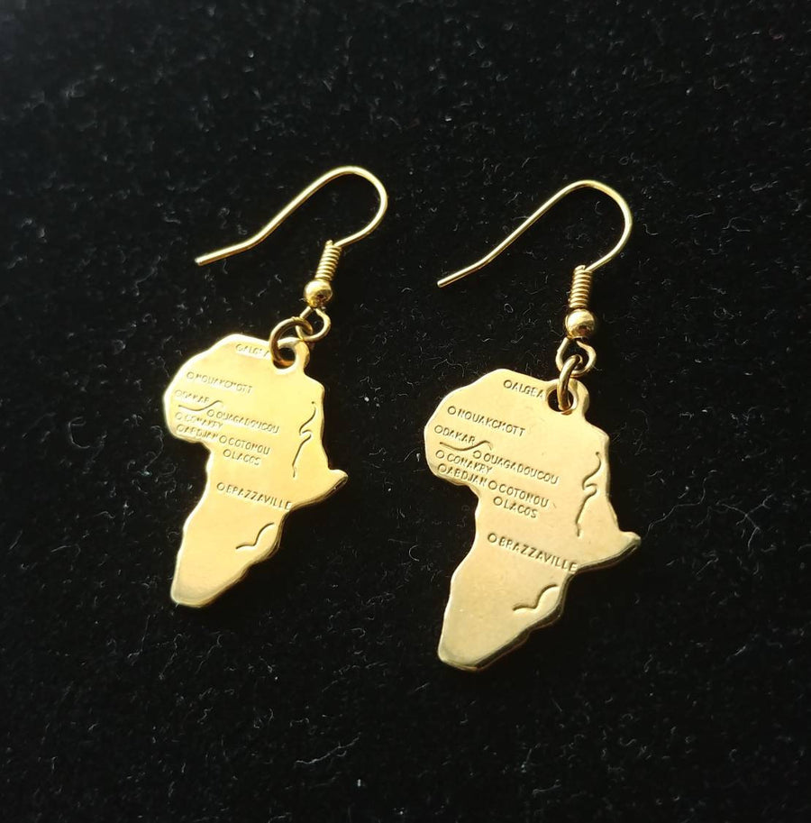 Africa Motherland Earrings - Iṣura