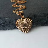 Love Heart Medallion Pendant - Iṣura