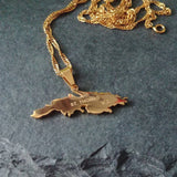 St Thomas VI Map Pendant - Iṣura