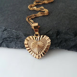 Love Heart Medallion Pendant - Iṣura