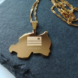 Rwanda Flag Pendant - Iṣura