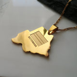 Botswana Flag Pendant - Iṣura
