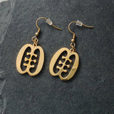 Ese Ne Tekrema Adinkra Drop Earrings - Iṣura